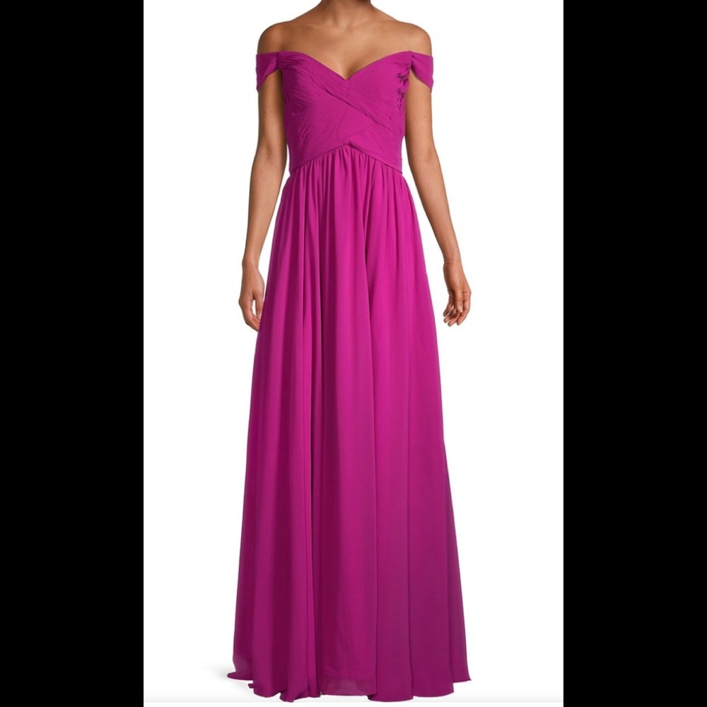 🌻4xHP!🌻 Basic Black Label Evening Gown 8 Magenta NWT